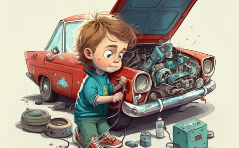 Pohádka pro děti Šikovný automechanik Patrik