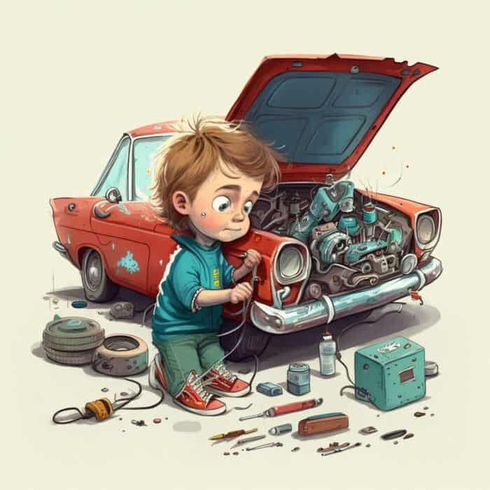 Pohádka pro děti Šikovný automechanik Patrik