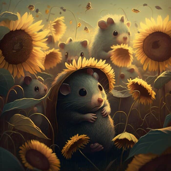 Pohádka pro děti Myška a slunečnice