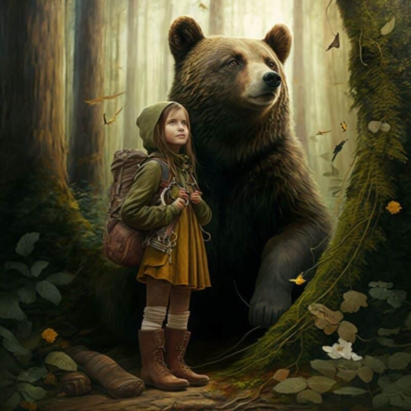 Pohádka pro děti - Jak Barunka potkala medvědici
