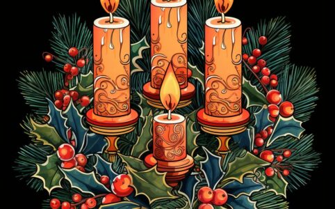 Pohádka na dobrou noc - adventní věnec