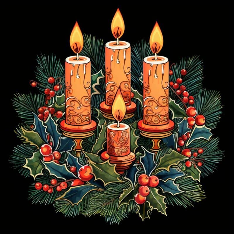 Pohádka na dobrou noc - adventní věnec
