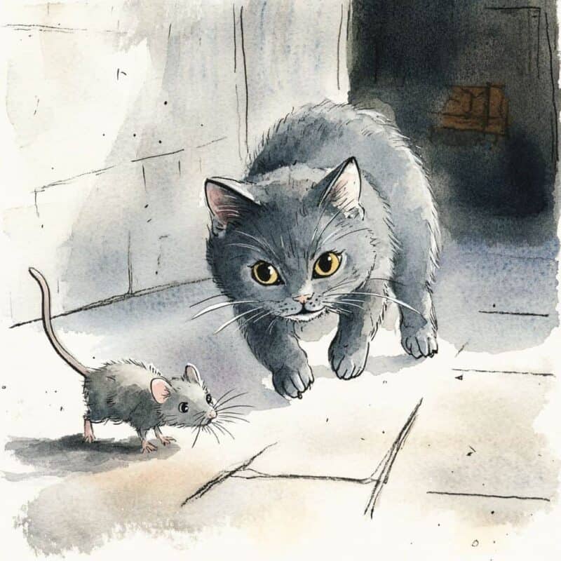 Pohádka na dobrou noc - Kocour a myš