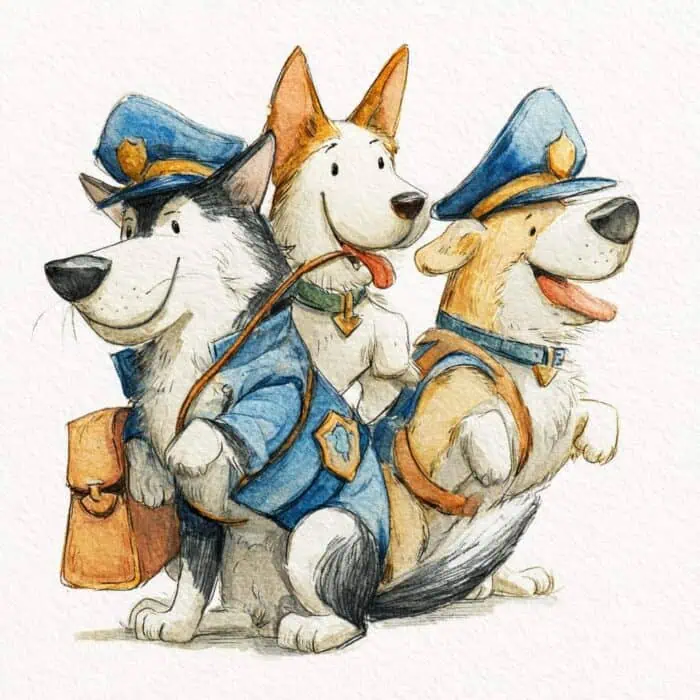 Pohádka ke čtení - Policejní psi