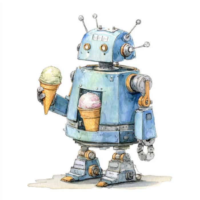 Pohádka pro děti - Robůtek na výrobu zmrzliny