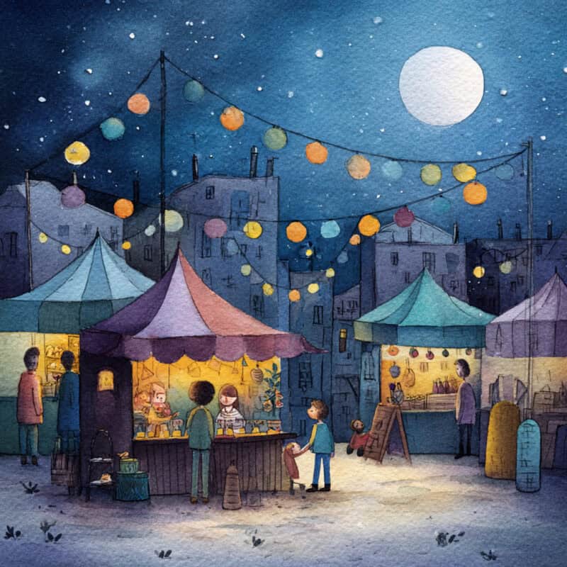 Pohádka ke čtení - Půlnoční trh kouzel a kouzelníků