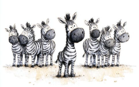 Pohádka pro děti - Jak zebra začala mít ráda své pruhy