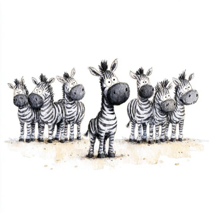 Pohádka pro děti - Jak zebra začala mít ráda své pruhy