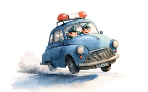 Pohádka pro děti - O ztraceném policejním majáčku