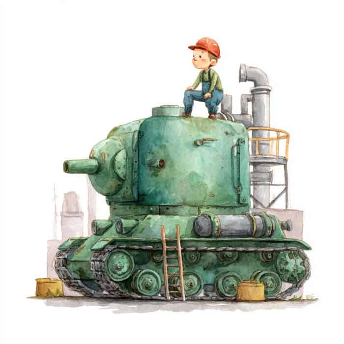 Pohádka ke čtení - Tank Kryštůfek, který rozdával radost