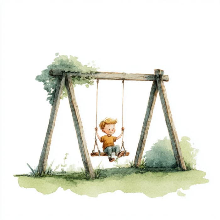 Rozprávka na čítanie - O chlapečkovi, který nechtěl slézt z houpačky